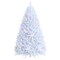 Costway 7ft White Iridescent Tinsel Artificial Christmas Tree with 1156 Branch Tips